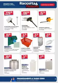 Volantino Pronto Hobby Pagina 15: Bidone in plastica a bocca larga €3,70, Sacco rafia sintetica €0,35