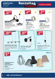 Volantino Pronto Hobby Pagina 24: Accessori, griglie e paralume serie capoliveri Eglo €9,30, Applique margarita €32,90