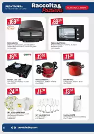 Volantino Pronto Hobby Pagina 28: Fornello a gas Gieffe €16,90, Set calici di vino €11,50
