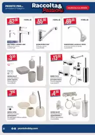 Volantino Pronto Hobby Pagina 36: Serie Afra portasapone €7,90, SERIE FUJI portabicchiere cromo sospeso €13,50