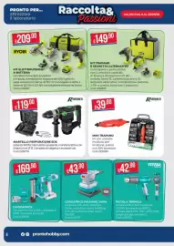 Volantino Pronto Hobby Pagina 6: Mini trapano Ribimex €39,00, Kit trapano e seghetto alternativo RYOBI €149,90