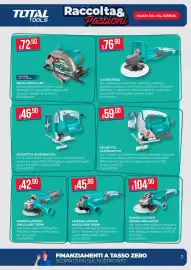 Volantino Pronto Hobby Pagina 7: Sega circolare Total €72,50, Seghetto alternativo Total €59,00