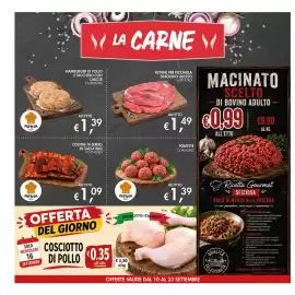 Volantino Maxi Coal Pagina 8: Polpette Fatti da Noi €1,39, Costine di suino in salsa BBQ €1,09