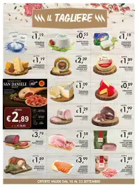 Volantino Coal City Pagina 8: Formaggio Asiago Dop €1,09, Goccia di prosciutto €1,99