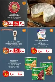 Catalogue Coccimarket page 11: LES DÉLICES DE BELLE FRANCE Brie de Meaux AOP €2,68, Bonduelle Légumineuse €1,18