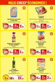 Catalogue Coccimarket page 3: ANDROS Compote €1,30, SOPALIN Essui-tout Maxi rouleaux Décoré €3,45