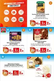 Catalogue Coccimarket page 7: FLEURY MICHLON Parmentier de canard confit €3,73, CÔTE D'OR Bâtonnets de glace €3,80