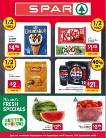 Spar catalogue week 37 Page 1: Pepsi Max €21,00, Australian Cherry Tomatoes €2,50