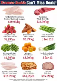 Farmer Jack's catalogue week 37 Page 1: WA Grown Navel Oranges €2,99, WA Grown Snow Peas or Beans €4,99