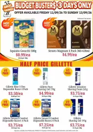 Farmer Jack's catalogue week 37 Page 8: Gillette Pure Shaving Gel €4,99, Squisito Gnocchi €0,99