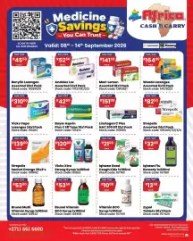 Africa Cash and Carry catalogue week 37 Page 1: Vicks Xtra Strong Syrup €120,00, Iqhawe Good Cough Kids €21,00