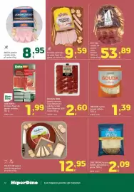 Folleto HiperDino Página 12: Selectum queso mezcla pimentón €12,95, Épicum centro de jamón cebo ibérico €53,89