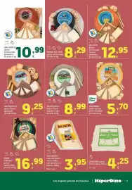 Folleto HiperDino Página 13: Bolaños queso semicurado mezcla pimentón €12,95, HiperDino queso gouda plato holandés €5,70