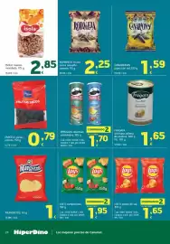 Folleto HiperDino Página 24: Isola nueces mondada €2,85, Fragata aceituna rellena de anchoa €1,65