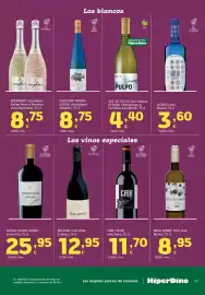 Folleto HiperDino Página 27: Avelino Vegas Áureo €25,95, Basa sobre lías vino blanco €8,95