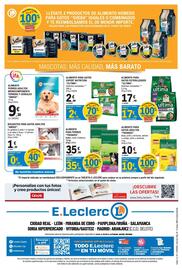 Catálogo E.Leclerc Página 36: Ultima alimento para gatos esterilizados €17,49, Ifa amigo €9,30