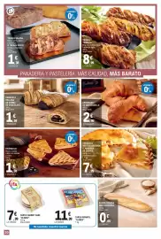 Catálogo E.Leclerc Página 20: Croissant de mantequilla €2,99, Caracola rellena de crema de chocolate €1,58
