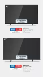 OK Furniture catalogue Page 15: 55 6546q €5.799,00, Hisense - smart qled tv 43q65 €2.999,00