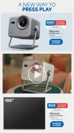 OK Furniture catalogue Page 19: Hisense - 4k mini laser m2-pro €1.061,00, Hisense - laser tv screen dlt-100-b €14.999,00