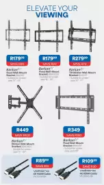 OK Furniture catalogue Page 21: Fixed wall-mount bracket brae407 €349,00, Volkano - 4k hdmi cable vk-20055-bk €109,99