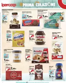 Volantino Ipercoop Pagina 28: Croissant alla Nutella Ferrero €3,19, Cereali Weetabix €2,89