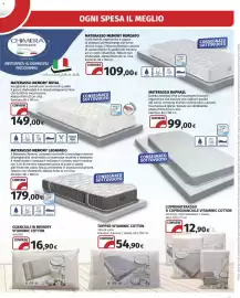 Volantino Ipercoop Pagina 37: Materasso Memory Leonardo €179,00, Materasso Memory Royal €149,00