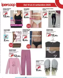 Volantino Ipercoop Pagina 40: Slip donna Cotonella €6,90, Leggings donna Gladys €7,90