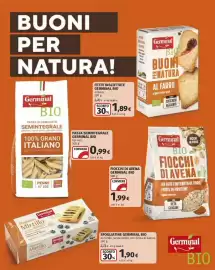 Volantino Ipercoop Pagina 48: Pasta semintegrale Germinal Bio €0,99, Fiocchi di avena Germinal Bio €1,99