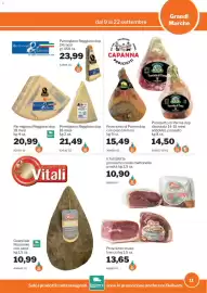 Volantino GrosMarket Pagina 11: Guanciale Nazionale con pepe Vitali €10,99, Il Tuttafetta prosciutto crudo mattonella €10,90