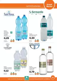 Volantino GrosMarket Pagina 25: Acqua naturale S.Bernardo €0,30