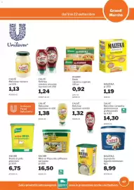 Volantino GrosMarket Pagina 47: Knorr Dado classico, vegetale €0,92, Calvé Ketchup classico, piccante €1,24