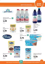 Volantino GrosMarket Pagina 5: Parmalat Bontà e Gusto €1,49, Chef Panna da cucina €1,39