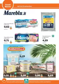 Volantino GrosMarket Pagina 54: Tonno Vero Naturale Mareblu €0,62, Tonno Mareblu €0,71
