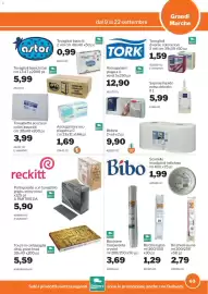 Volantino GrosMarket Pagina 63: Tovette in cartapaglia città, good food €5,59, Bicchiere trasparente crystal €3,69