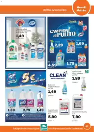 Volantino GrosMarket Pagina 67: Ace carburante pro €2,79, Ace Detergente €1,49
