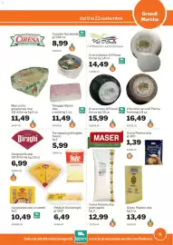 Volantino GrosMarket Pagina 9: Caciotta Gavianella €8,99, Petali di Granbiraghi €6,49