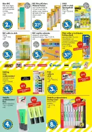 Volantino Tedi Pagina 10: BIC matite colorate esagonali senza legno €5,00, UHU colla in stick Spongebob €3,00