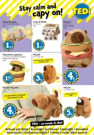 Volantino Tedi Pagina 18: Giocattolo capybara €1,55, Peluche €3,00