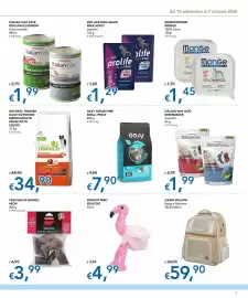 Volantino Migross Superstore Pagina 3: Oasy Grain Free Small Pesce €7,90, Fenicottero peluche €4,99