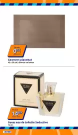 Action folder week 37 Pagina 10: Guess eau de toilette Seductive €14,89, Geweven placemat €0,62