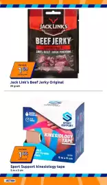 Action folder week 37 Pagina 15: Sport Support kinesiology tape €1,66, Jack Link's Beef Jerky Original €1,69