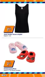 Action folder week 37 Pagina 2: Jack Parker heren singlet €2,48, Kinderpantoffels €2,49