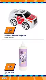 Action folder week 37 Pagina 8: Raceauto met licht en geluid €2,99, Sau'cee saus €1,79