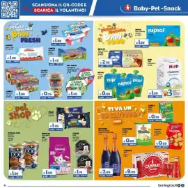 Volantino Boningros Cash and Carry Pagina 18: HiPP Latte combiotico 3 €1,99, Mellin Omaggio di carne vari tipi €2,39