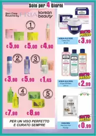 Volantino Euroshop Pagina 9: Acqua Micellare Acqua alle Rose €2,99, Equilibra Maschera Viso Antiage €0,99