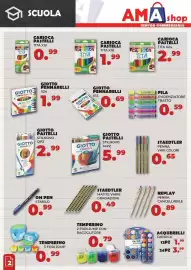 Volantino Amashop Pagina 2: Acquerelli Carioca €1,99, Fila evidenziatore tratto €0,59