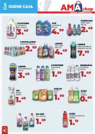 Volantino Amashop Pagina 6: Lenor Unstoppables Essenze €7,99, Coccolatevi ammorbidente €2,69