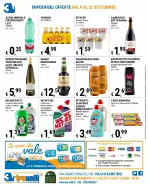 Volantino Tre Valli Supermercato Pagina 12: Carta Domopak €0,99, Estathe Limone / Pesca €1,59