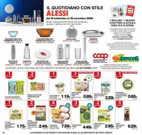 Volantino Superconti Pagina 18: Piselli Novelli Findus €4,49, Snack al Parmigiano Reggiano DOP Parmareggio €2,49