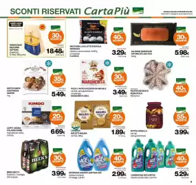 Volantino Superconti Pagina 9: Biscotti Misura €1,89, Detersivo liquido lavatrice Ace €2,99